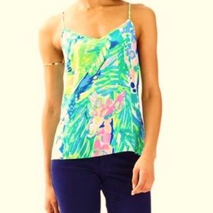 Lilly Pulitzer Dusk Silk Top, XS